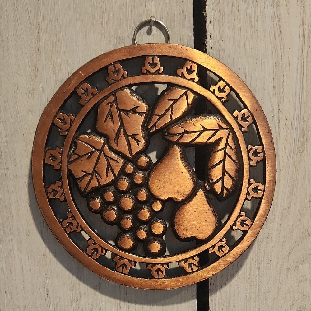 ODI 2000 Cast Iron Copper Trivet Wall Hanging